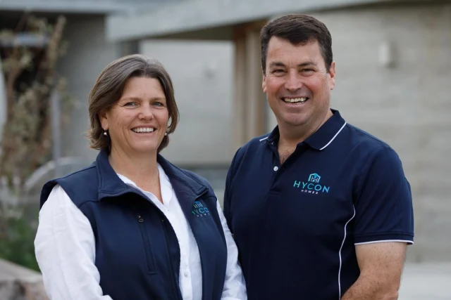 David and Nicole Hynes, founders of Hycon Homes